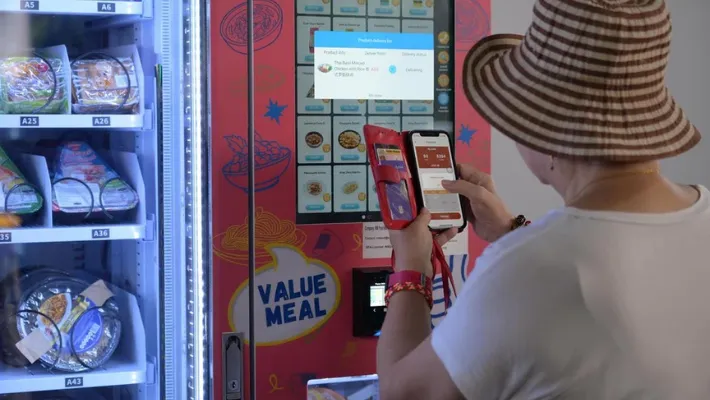 Vending machine free food and earn methods