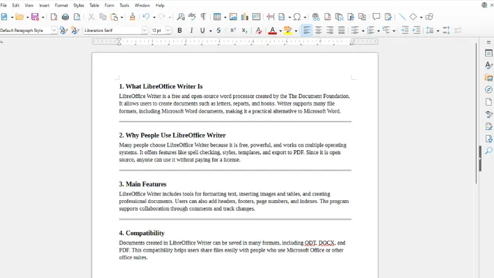 LibreOffice alternativa gratuita a Microsoft Office