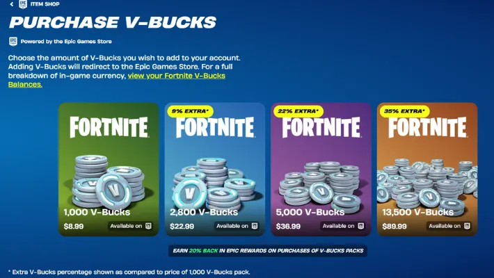 Earn free V-Bucks Fortnite on Earnne